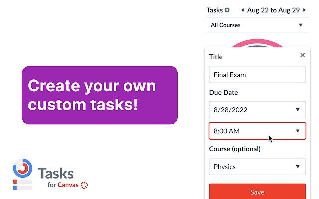 Tasks For Canvas™：一個更好的側邊欄待辦事項清單