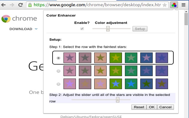 Color Enhancer 可供自訂的色彩濾鏡 套用到網頁後可強化色彩感知度